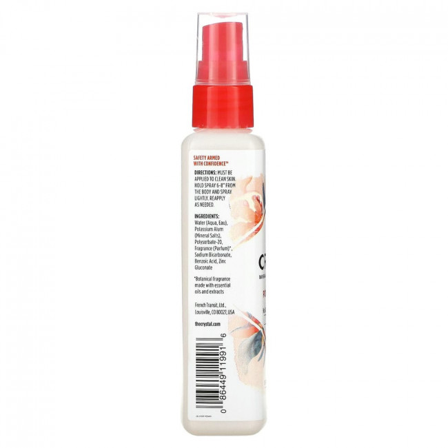 Crystal Body Deodorant, Обогащенный минералами дезодорант, гранат, 118 мл (4 жидк. Унции) Crystal Body Deodorant, Обогащенный минералами дезодорант, гранат, 118 мл (4 жидк. Унции)
