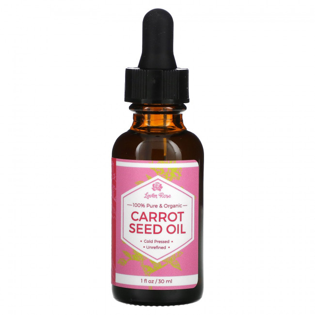 Leven Rose, 100% чистое и органическое, масло семян моркови, 30 мл (1 жидк. Унция) Leven Rose, 100% чистое и органическое, масло семян моркови, 30 мл (1 жидк. Унция)