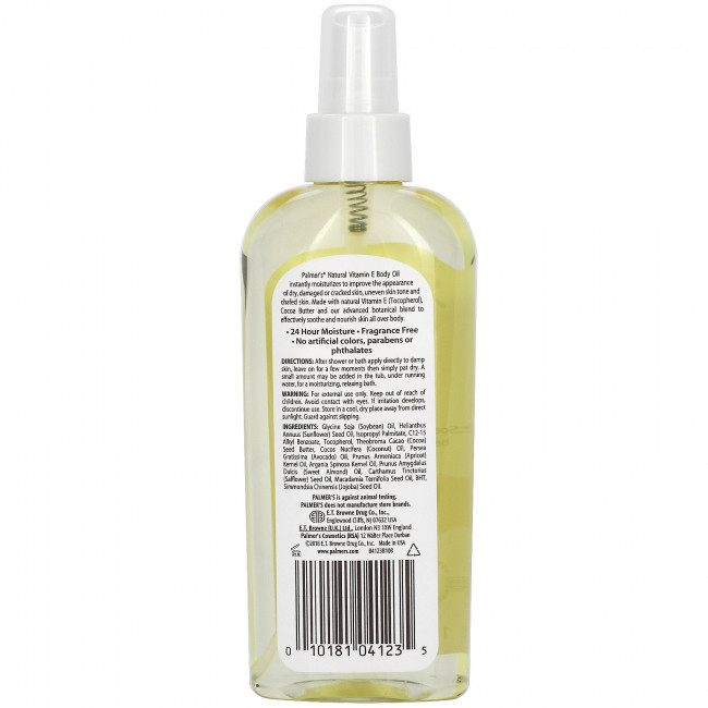 Palmer's, Natural Vitamin E Body Oil, 5.1 fl oz (150 ml) Palmer's, Natural Vitamin E Body Oil, 5.1 fl oz (150 ml)