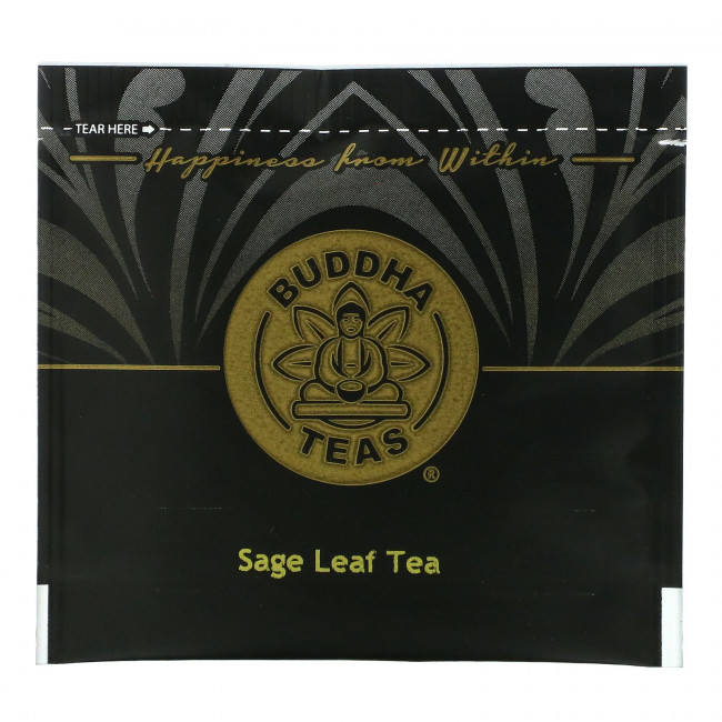 Buddha Teas, Органический травяной чай, листья шалфея, 18 чайных пакетиков, 24 г (0,83 унции)