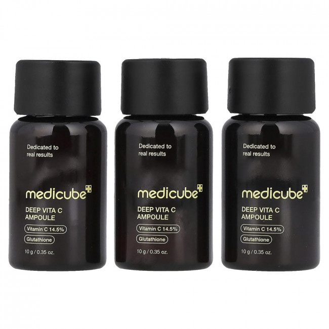 Medicube, ампулы Deep Vita C, 3 флакона по 10 г (0,35 унции) каждый. Medicube, ампулы Deep Vita C, 3 флакона по 10 г (0,35 унции) каждый.