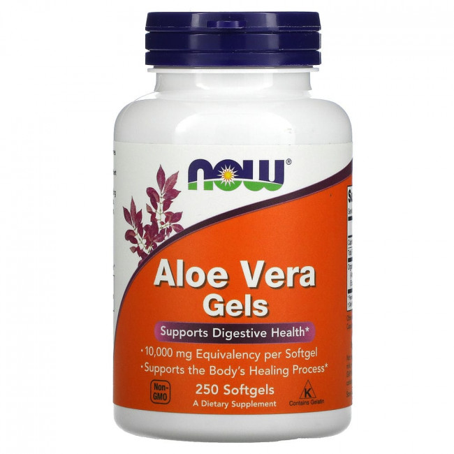 NOW Foods, Aloe Vera Gels, 250 мягких желатиновых капсул NOW Foods, Aloe Vera Gels, 250 мягких желатиновых капсул