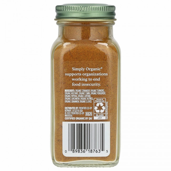 Simply Organic, Порошок карри, 3 унции (85 г)