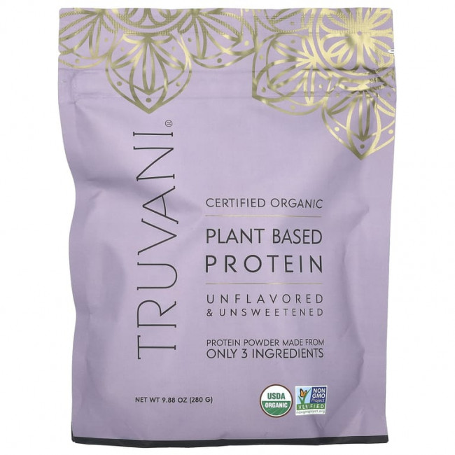 Truvani, Растительный протеин, без добавок, без добавок, 280 г (9,88 унции) (Товар снят с продажи)