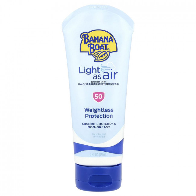 Солнцезащитный лосьон Banana Boat, Light As Air, SPF 50+, 177 мл (6 жидких унций)