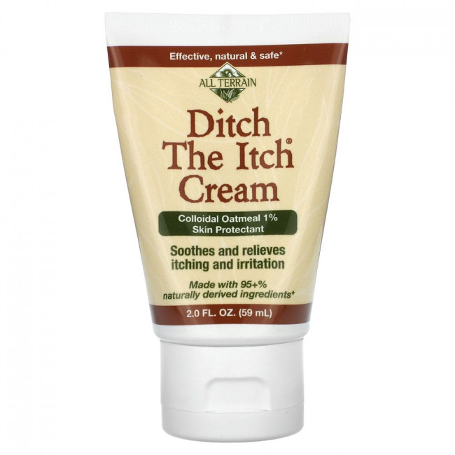 All Terrain, Ditch The Itch Cream, Colloidal Oatmeal 1% Skin Protectant, 2 fl oz (59 ml)