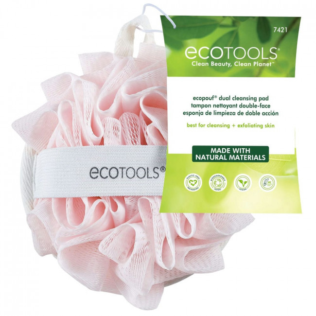 EcoTools, Двойная чистящая подушка от EcoPouf, 1 подушка EcoTools, Двойная чистящая подушка от EcoPouf, 1 подушка