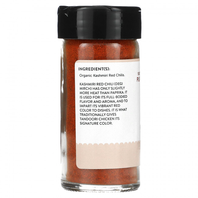 Pure Indian Foods, органический кашмирский красный перец чили, молотый, 65 г (2,3 унции)