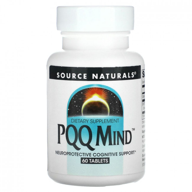 Source Naturals, PQQ для мозга, пирролохинолинхинон, метоксантин, 60 таблеток Source Naturals, PQQ для мозга, пирролохинолинхинон, метоксантин, 60 таблеток