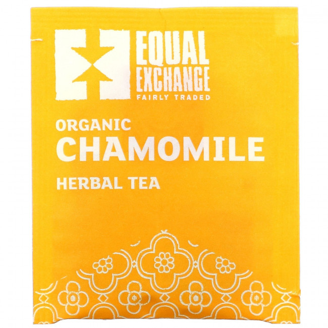 Equal Exchange, Органический травяной чай с ромашкой, без кофеина, 20 чайных пакетиков, 24 г (0,85 унции)