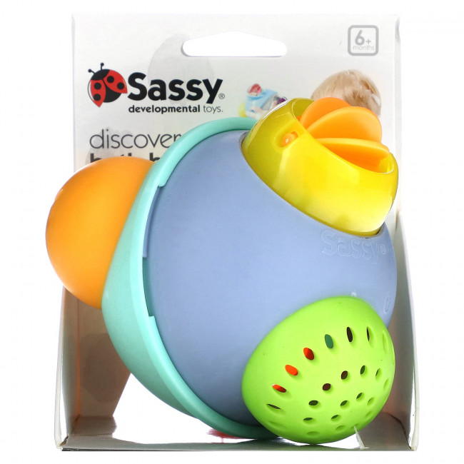 Sassy, Discovery, шарик для ванны, от 6 месяцев, 1 штука Sassy, Discovery, шарик для ванны, от 6 месяцев, 1 штука
