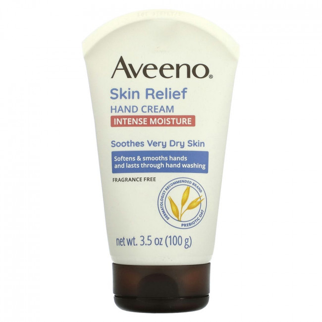 Aveeno, успокаивающий крем для рук, без отдушки, 100 г (3,5 унции) Aveeno, успокаивающий крем для рук, без отдушки, 100 г (3,5 унции)