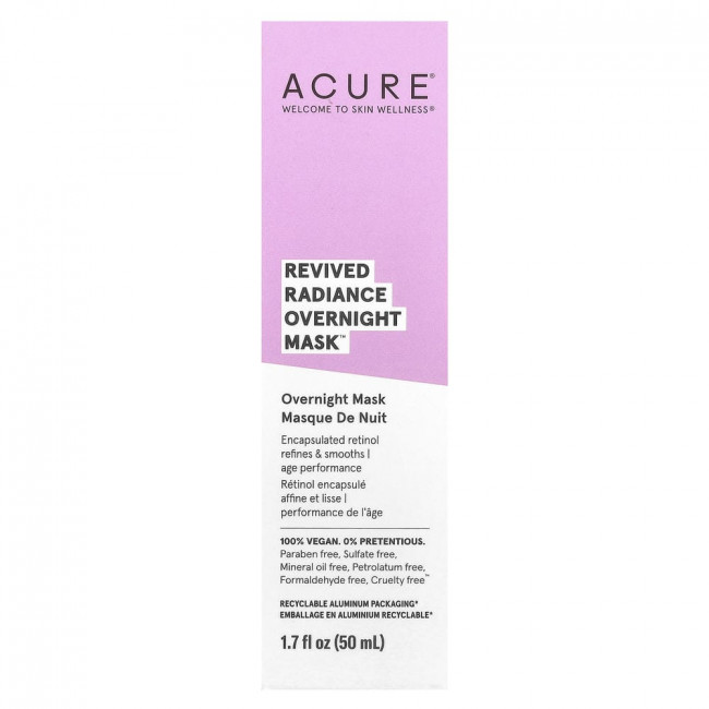ACURE, Ночная маска для лица Revived Radiance, 50 мл (1,7 жидких унций)