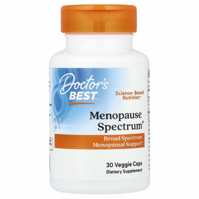 Doctor's Best, Спектр для помощи при менопаузе с EstroG-100, 30 вегетарианских капсул Doctor's Best, Спектр для помощи при менопаузе с EstroG-100, 30 вегетарианских капсул