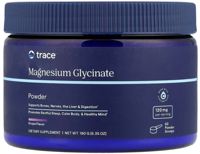 Trace Minerals ®, Порошок глицината магния, виноград, 180 г (6,35 унции) Trace Minerals ®, Порошок глицината магния, виноград, 180 г (6,35 унции)