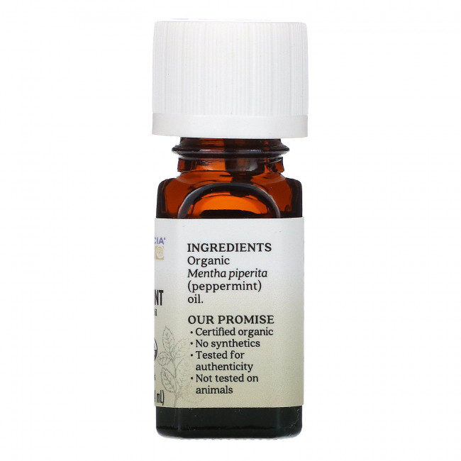Aura Cacia, чистое эфирное масло, органическая перечная мята, 7,4 мл (0,25 жидк. унции) Aura Cacia, чистое эфирное масло, органическая перечная мята, 7,4 мл (0,25 жидк. унции)