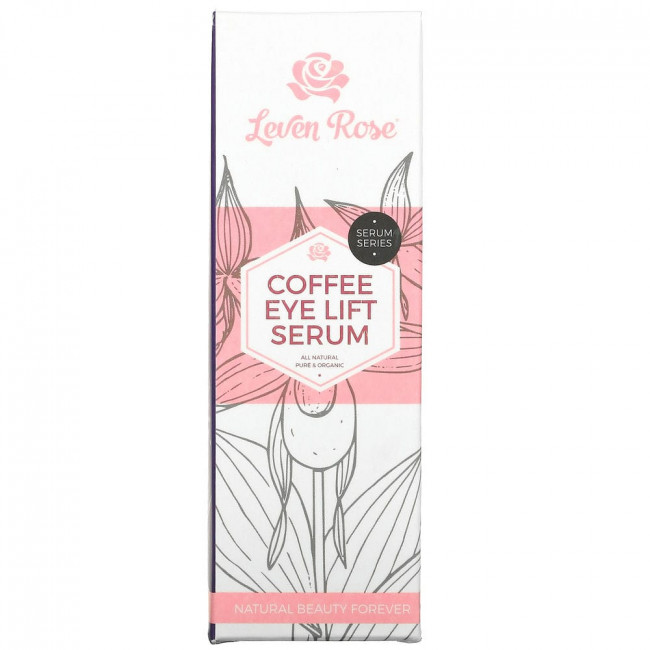 Leven Rose, кофейная сыворотка для лифтинга кожи вокруг глаз, 30 мл (1 жидк. унция) Leven Rose, кофейная сыворотка для лифтинга кожи вокруг глаз, 30 мл (1 жидк. унция)