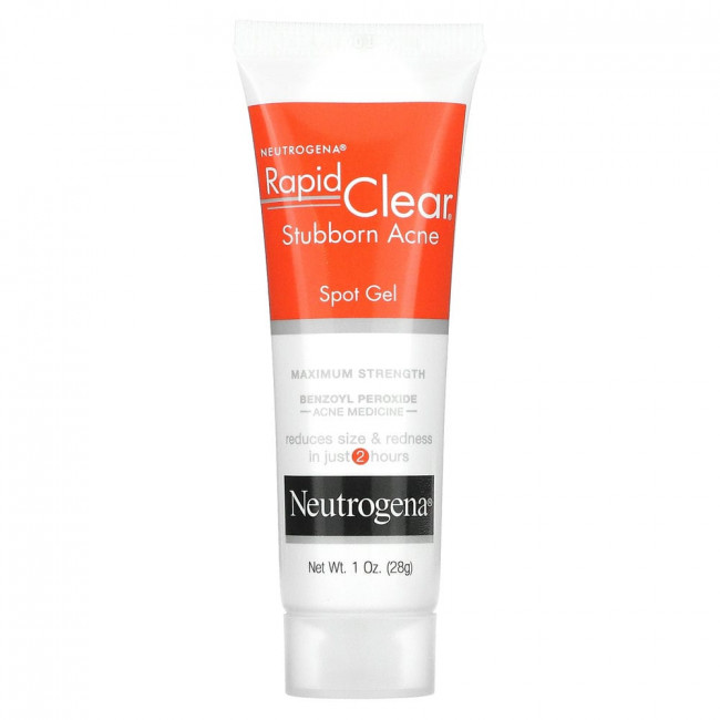 Neutrogena, Rapid Clear, гель от прыщей, максимальная сила, 28 г (1 унция)