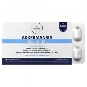 The Akkermansia Company, Akkermansia Essential, 30 капсул на день (150 мг на капсулу)