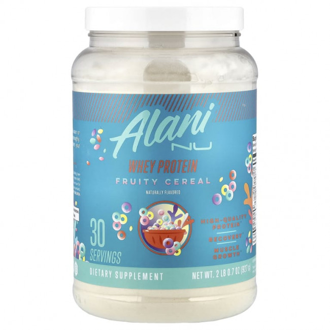 Alani Nu, сывороточный протеин, фруктовые хлопья, 927 г (2 фунта)