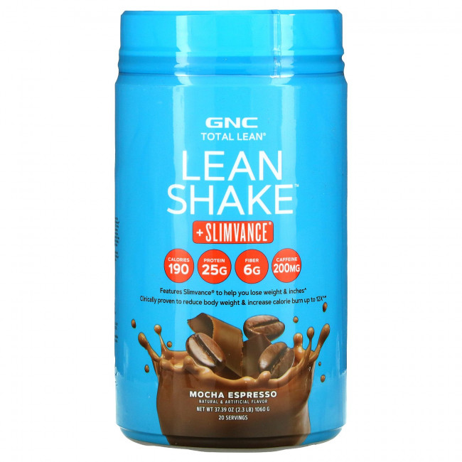 GNC, Total Lean, постный коктейль + Slimvance, мокко-эспрессо, 1060 г (2,3 фунта)