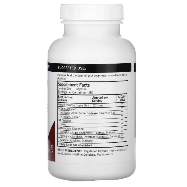 Kirkman Labs, Полный фермент DPP-IV с ISOGEST, 180 капсул