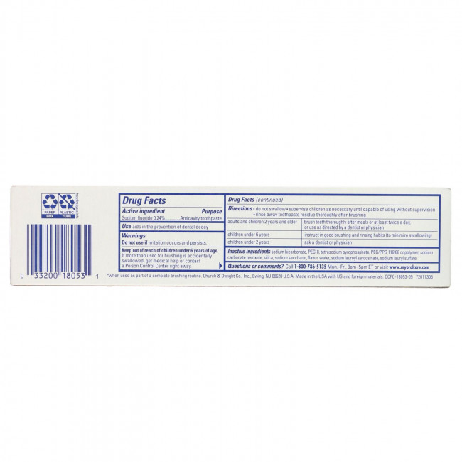 Arm & Hammer, Complete Care, Baking Soda & Peroxide Toothpaste, Plus Whitening with Stain Defense, 6.0 oz (170 g) Arm & Hammer, Complete Care, Baking Soda & Peroxide Toothpaste, Plus Whitening with Stain Defense, 6.0 oz (170 g)