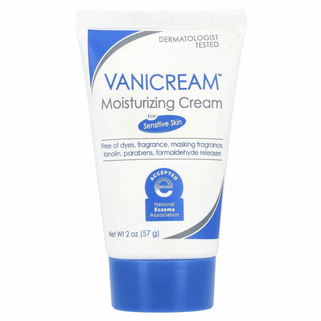Vanicream, Увлажняющий крем, для чувствительной кожи, без отдушек, 2 унции (57 г)