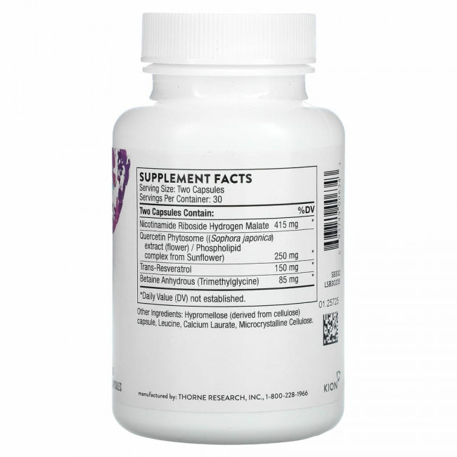 Thorne Research, ResveraCel, 60 капсул Thorne Research, ResveraCel, 60 капсул