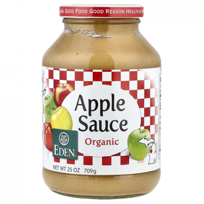 Яблочное пюре органическое от Eden Foods, 709 г (25 унций)
