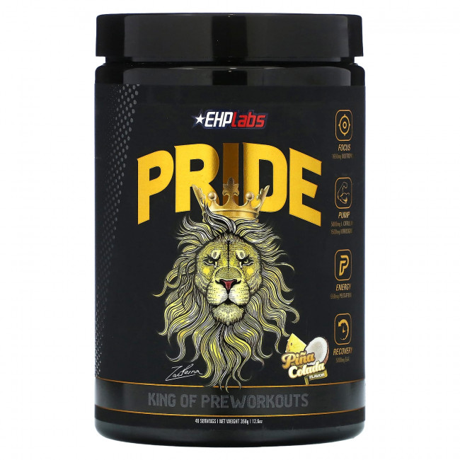 EHPlabs, Pride, предтренировочный комплекс, пина-колада, 358 г (12,6 унции) EHPlabs, Pride, предтренировочный комплекс, пина-колада, 358 г (12,6 унции)