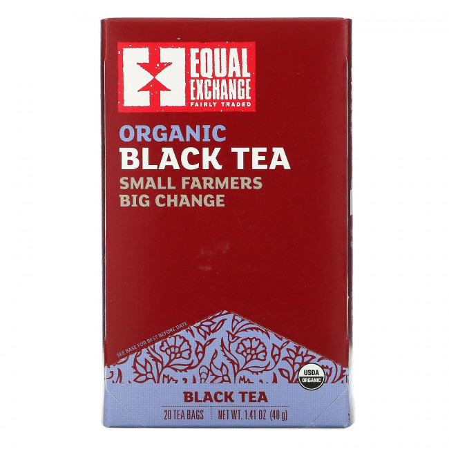 Equal Exchange, Organic Black Tea, 20 Tea Bags, 1.41 oz ( 40 g) Equal Exchange, Organic Black Tea, 20 Tea Bags, 1.41 oz ( 40 g)