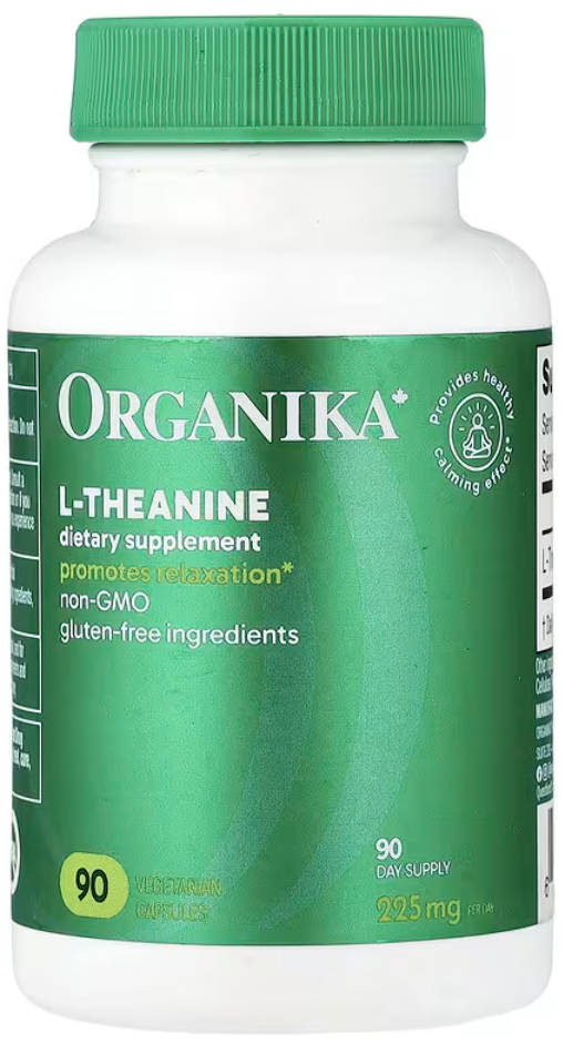 Organika, L-Theanine, 225 mg, 90 Vegetarian Capsules