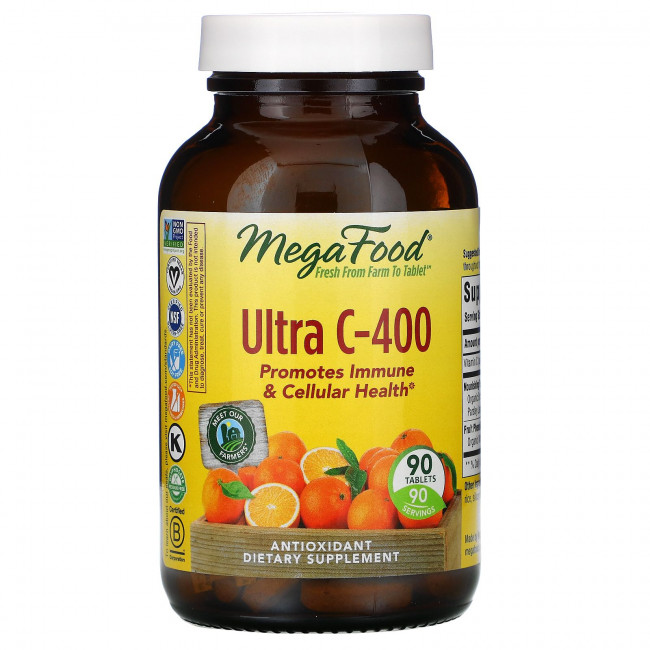MegaFood, Ultra C-400, 90 таблеток MegaFood, Ultra C-400, 90 таблеток