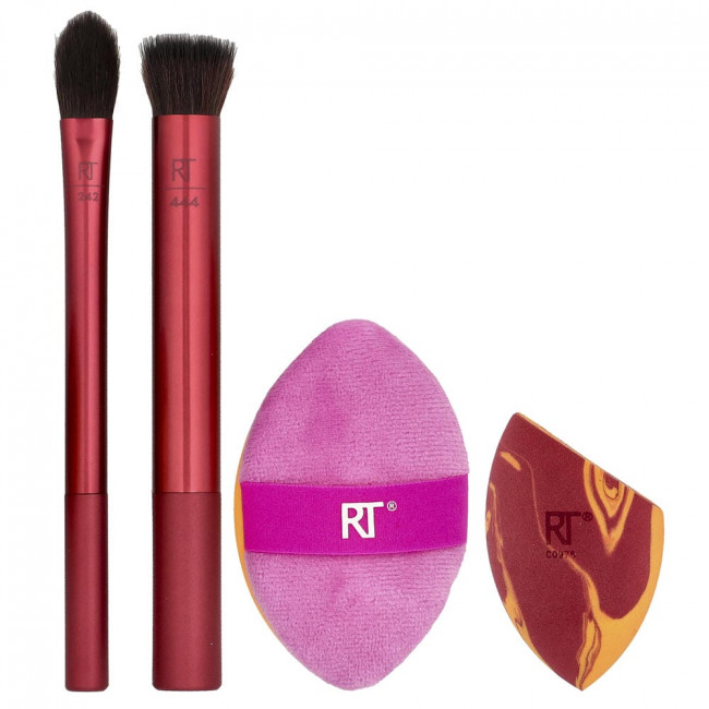Набор кистей и спонжей Real Techniques, Merry Must-Haves, 4 предмета.