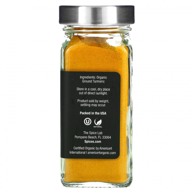 The Spice Lab, Органическая молотая куркума, 56 г (2 унции) The Spice Lab, Органическая молотая куркума, 56 г (2 унции)