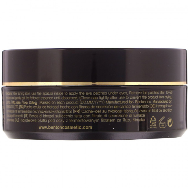 Benton, Snail Bee Ultimate, гидрогелевые патчи для глаз, 60 шт. Benton, Snail Bee Ultimate, гидрогелевые патчи для глаз, 60 шт.