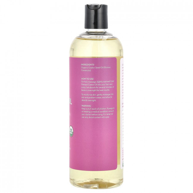 Pure Body Naturals, органическое касторовое масло, 473 мл (16 жидких унций)