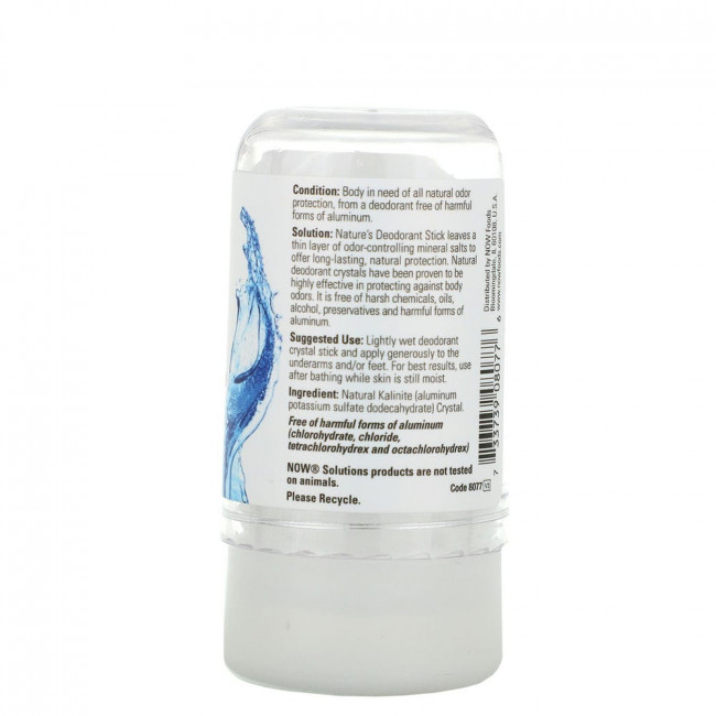 NOW Foods, Nature's Deodorant Stick, дезодорант-стик, 99 г (3,5 унции)