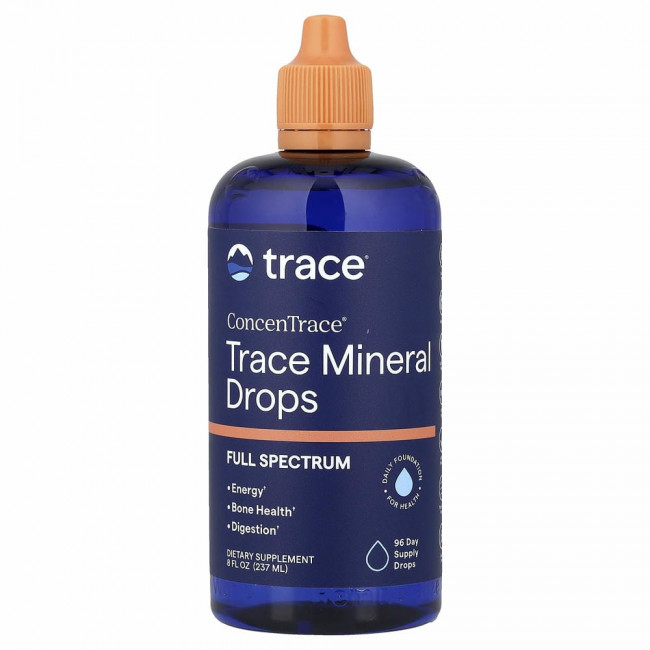 Trace Minerals ®, ConcenTrace, микроэлементы в форме капель, 237 мл Trace Minerals ®, ConcenTrace, микроэлементы в форме капель, 237 мл