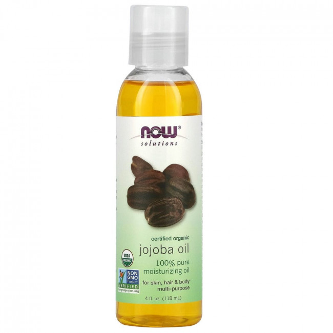NOW Foods, Solutions, сертифицированное органическое масло жожоба, 118 мл (4 жидк. унции) NOW Foods, Solutions, сертифицированное органическое масло жожоба, 118 мл (4 жидк. унции)