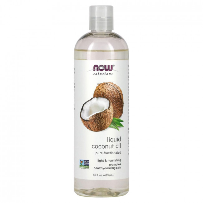 NOW Foods, Жидкое кокосовое масло, чистое ректифицированное, 473 мл NOW Foods, Жидкое кокосовое масло, чистое ректифицированное, 473 мл