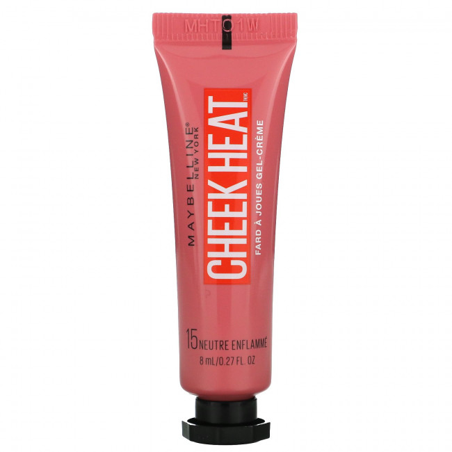 Maybelline, Cheek Heat, Кисть для геля и крема, телесный ожог, 0,27 жидкой унции (8 мл) Maybelline, Cheek Heat, Кисть для геля и крема, телесный ожог, 0,27 жидкой унции (8 мл)