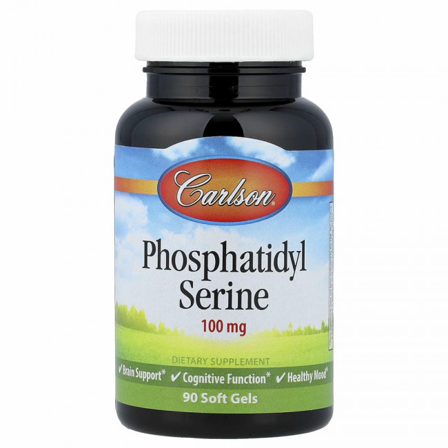 Carlson, Phosphatidyl Serine, 100 mg, 90 Soft Gels