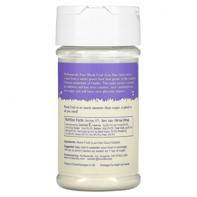 NuNaturals, Чистый экстракт плодов архата, 0,71 унций (20 г) NuNaturals, Чистый экстракт плодов архата, 0,71 унций (20 г)