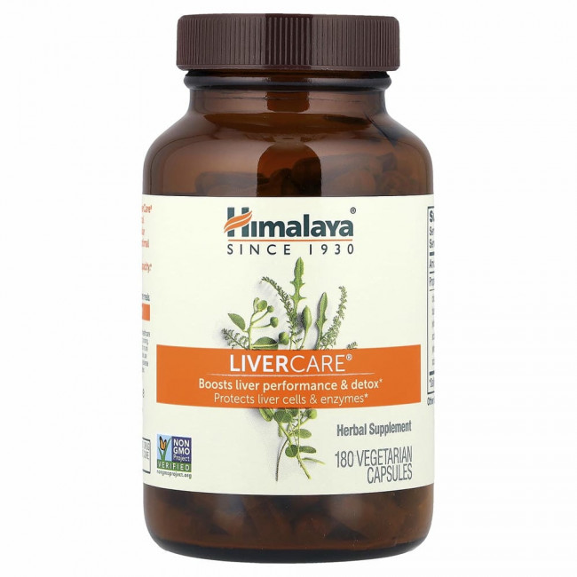 Himalaya, Liver Care, 180 вегетарианских капсул