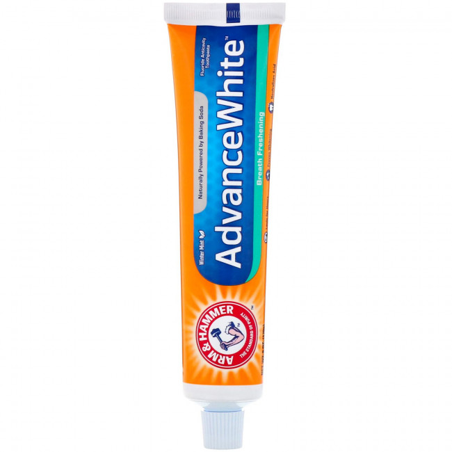 Arm & Hammer, AdvanceWhite, Зубная паста, освежающая дыхание, зимняя мята, 6,0 унций (170 г) Arm & Hammer, AdvanceWhite, Зубная паста, освежающая дыхание, зимняя мята, 6,0 унций (170 г)