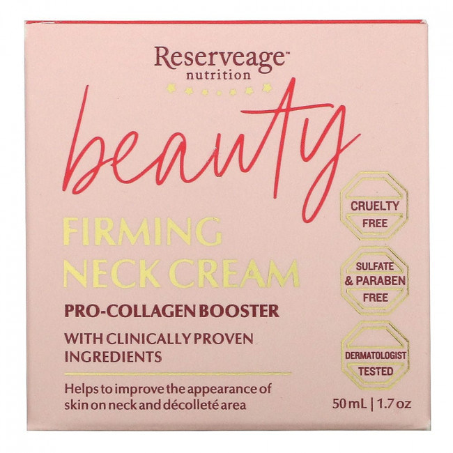 ReserveAge Nutrition, Укрепляющий крем для шеи Beauty, 50 мл (1,7 унции)