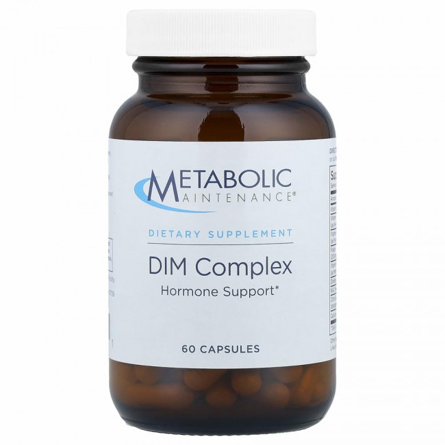 Metabolic Maintenance, DIM Complex, дииндолилметан с кофакторами, 60 капсул