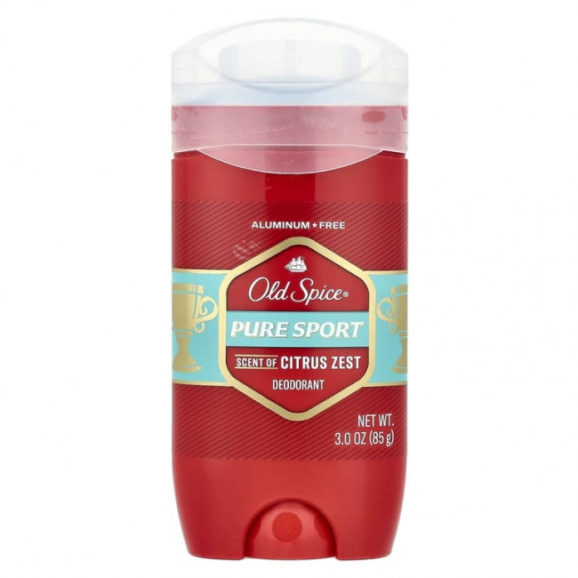 Old Spice, Pure Sport, дезодорант, цитрусовая цедра, 85 г (3 унции) Old Spice, Pure Sport, дезодорант, цитрусовая цедра, 85 г (3 унции)